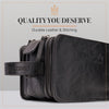 3 Compartment - Leather Toiletry Bag For Men