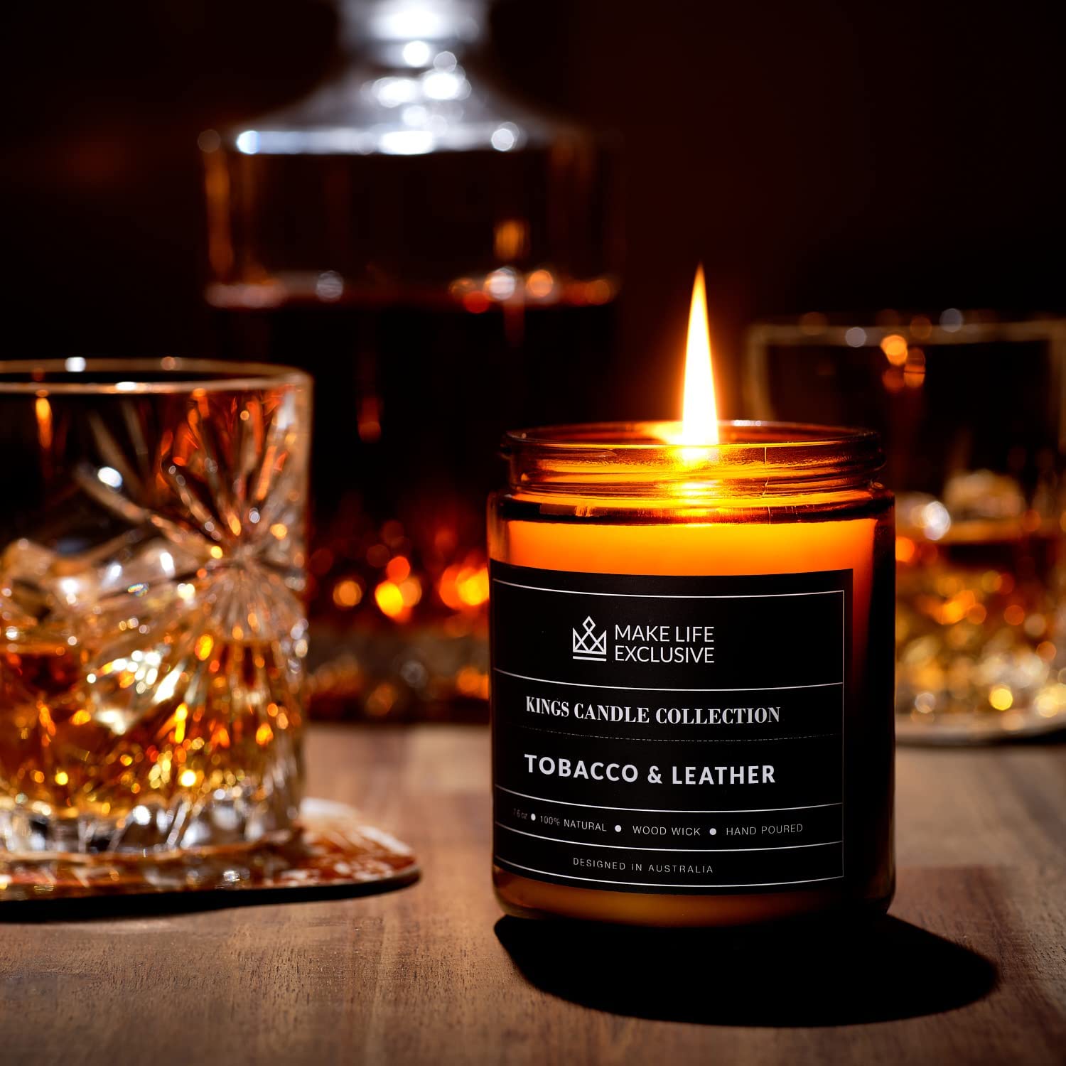 Tobacco & Leather Candle