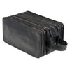 3 Compartment - Leather Toiletry Bag For Men