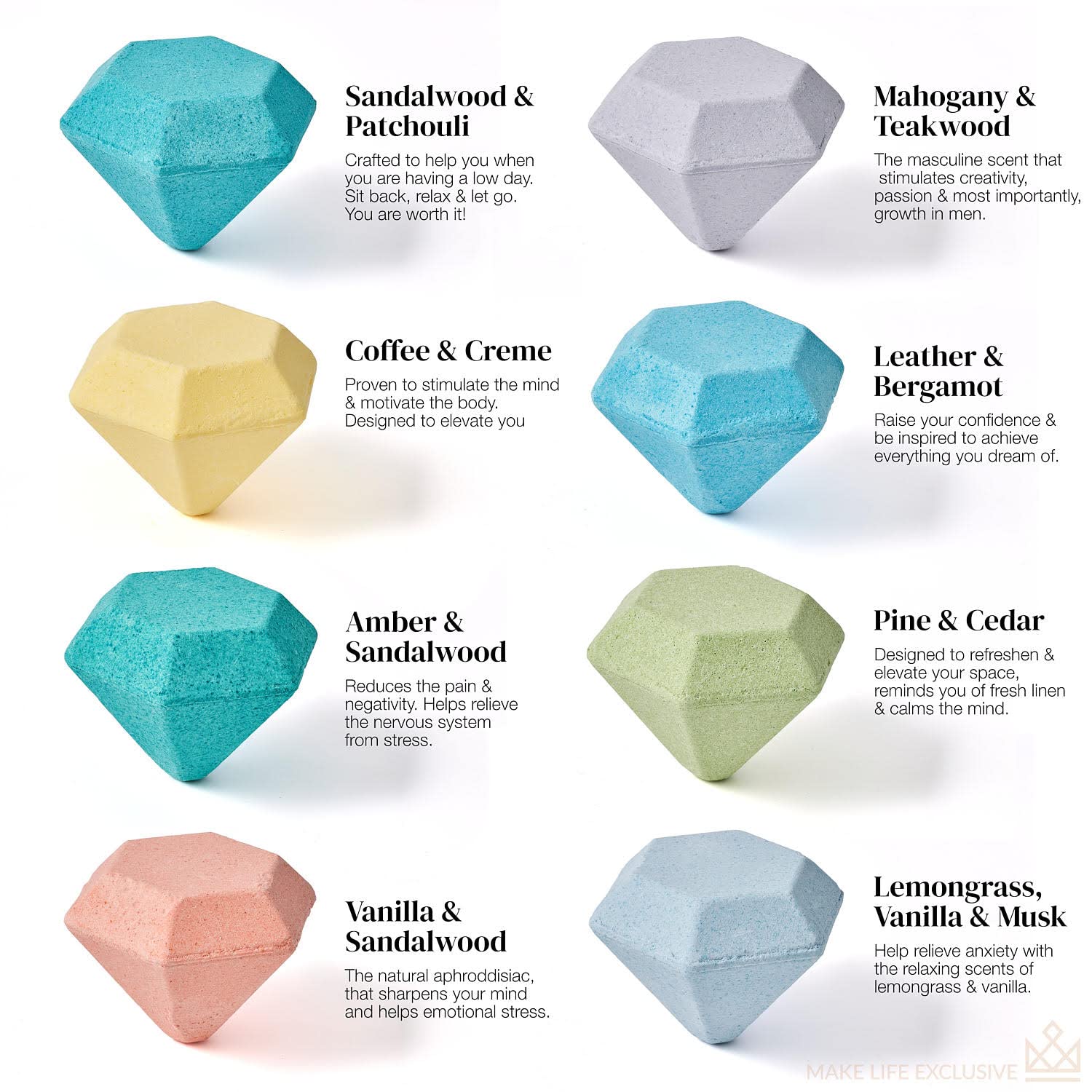 Diamond Shape - Bath Bombs For Men