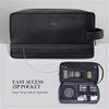 2 Compartment - Leather Toiletry Bag For Men